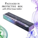 Cottage Garden Ice Queen Blue 6.25 inch Resin Collectible Witch Wizard Magic Wand Ornament