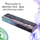 Cottage Garden Woodgrain Owl 6.25 inch Resin Collectible Witch Wizard Magic Wand Ornament