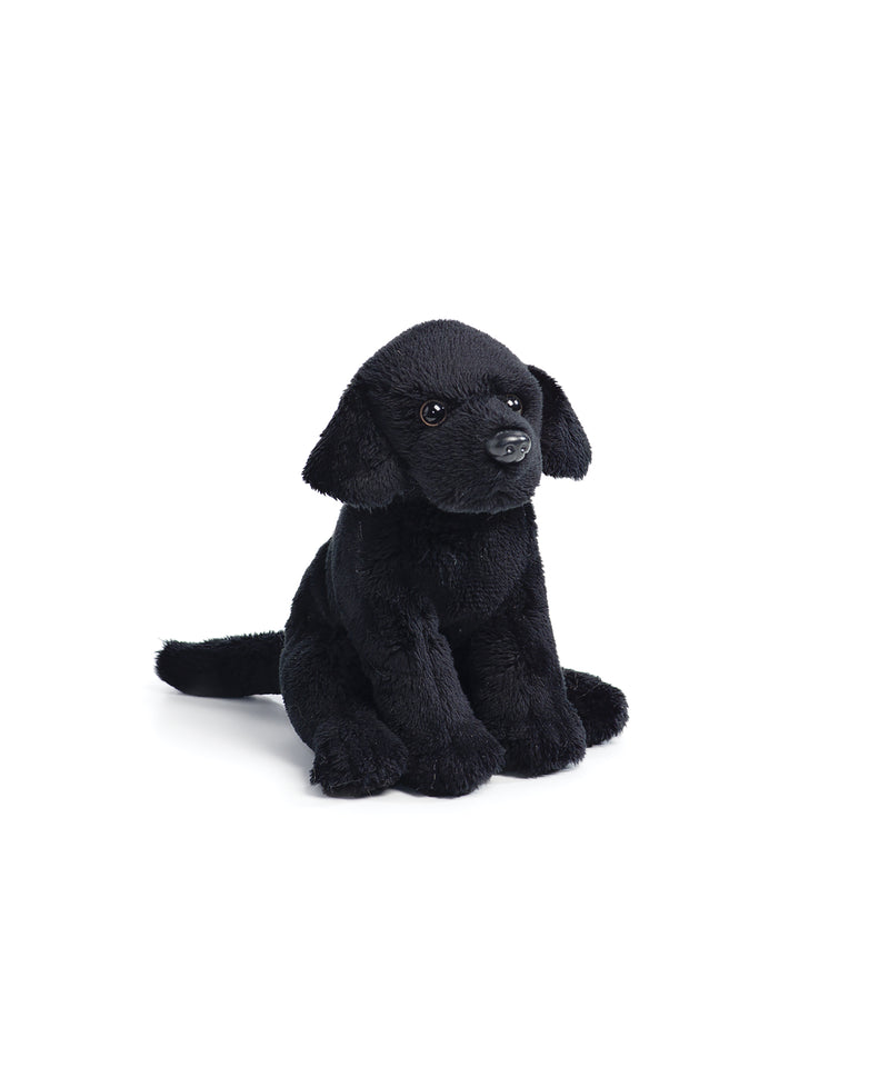 DEMDACO Little Black Labrador Children's Plush Beanbag Stuffed Animal Toy