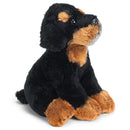 DEMDACO Black and Brown Rottweiler Childrens Plush Beanbag Toy