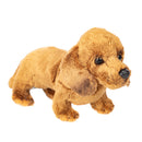 DEMDACO Light Brown Dachshund Childrens Plush Beanbag Stuffed Animal Toy