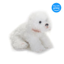 DEMDACO Sitting Large Bichon Frise Dog Children's Plush Stuffed Animal Toy