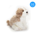 DEMDACO Small Maltipoo Dog Curly Light Brown White Children's Plush Stuffed Animal Toy