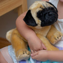 Nat and Jules Standing Large Pug Dog Childrens Plush Stuffed Animal Toy