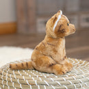 DEMDACO Orange Tabby Cat Childrens Plush Beanbag Stuffed Animal Toy
