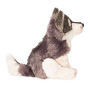 DEMDACO Little Silver Grey Wolf Childrens Plush Beanbag Stuffed Animal Toy