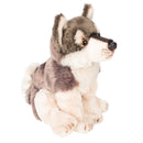DEMDACO Little Silver Grey Wolf Childrens Plush Beanbag Stuffed Animal Toy