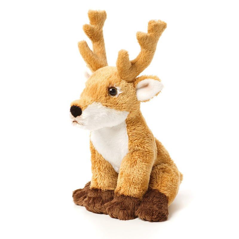 DEMDACO Little Brown Buck Deer Children's Plush Beanbag Stuffed Animal Toy