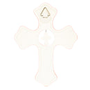 DEMDACO Bless This Child Soft Pink 7 x 5 Porcelain Ceramic Hanging Wall Cross