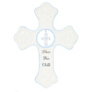 NAT and Jules Bless This Child Hanging Cross, Blue
