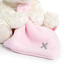 DEMDACO Jesus Loves Me Lamb With Cross Blanket Children's Plush Stuffed Animal Toy