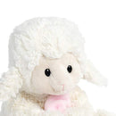 DEMDACO Jesus Loves Me Lamb With Cross Blanket Children's Plush Stuffed Animal Toy