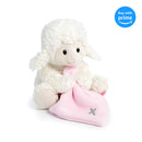 DEMDACO Jesus Loves Me Lamb With Cross Blanket Children's Plush Stuffed Animal Toy