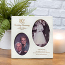 Dicksons 50th Wedding Anniversary Oval Double Picture Resin Stone Picture Frame