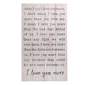 P. Graham Dunn I Love You More Vintage Cream 24 x 14 Pine Wood Decorative Pallet Plaque