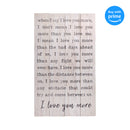 P. Graham Dunn I Love You More Vintage Cream 24 x 14 Pine Wood Decorative Pallet Plaque