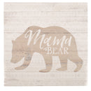 P. Graham Dunn Mama Bear Natural Brown 6 x 6 Pine Wood Mothers Day Barnhouse Block Plaque