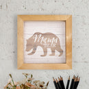 P. Graham Dunn Mama Bear Natural Brown 7 x 7 Pine Wood Mothers Day Framed Art Plaque
