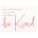 P. Graham Dunn Be Kind Coral Pink 7.3 x 5.5 Pine Wood Decorative Word Block Sign