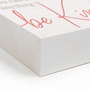 P. Graham Dunn Be Kind Coral Pink 7.3 x 5.5 Pine Wood Decorative Word Block Sign