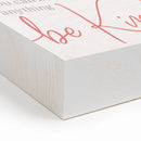 P. Graham Dunn Be Kind Coral Pink 7.3 x 5.5 Pine Wood Decorative Word Block Sign