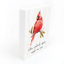P. Graham Dunn Cardinals Appear Classic White 7.2 x 5.5 Pine Wood Bereavement Block Sign