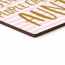 Favorite People Aunt Striped 2.75 x 2.75 Wood Inspirational Refrigerator Magnet