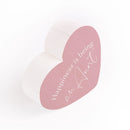 Happiness Being An Aunt Pink 3.5 x 3.25 Pine Wood Heart Tabletop Word Block Sign