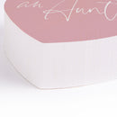 Happiness Being An Aunt Pink 3.5 x 3.25 Pine Wood Heart Tabletop Word Block Sign