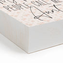 P. Graham Dunn Favorite People Aunt Floral 5.38 x 5.38 Pine Wood Tabletop Word Block Sign