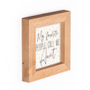 P. Graham Dunn Favorite People Aunt Floral 5 x 5 Pine Wood Decorative Fawn Framed Art Sign