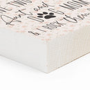 P. Graham Dunn Aunt and Dog Mom Floral Yellow 3.38 x 3.38 Pine Wood Word Block Plaque