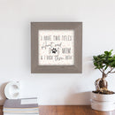 P. Graham Dunn Aunt and Dog Mom Floral 5 x 5 Pine Wood Decorative Driftwood Framed Art Sign