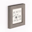 P. Graham Dunn Aunt and Dog Mom Floral 5 x 5 Pine Wood Decorative Driftwood Framed Art Sign