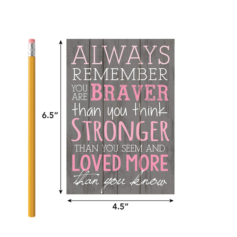 P. Graham Dunn Always Remember You are Braver Than You Think 4x6 Tabletop Mini Wall Sign