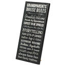P. Graham Dunn Grandparents House Rules Grandkids Welcome Chalk Look 16 x 8 Wood Wall Art Sign Plaque