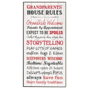 P. Graham Dunn Grandparents House Rules Inspirational Wooden Decorative Wall Art Plaque