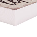 P. Graham Dunn Lets Stay Home White Distressed 17 x 3.5 Inch Pine Wood Barnhouse Block Tabletop Sign