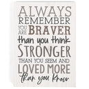 P. Graham Dunn Always Remember 7.25 x 5.5 Inch Pine Wood Tabletop Letter Block Decorative Sign