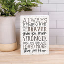 P. Graham Dunn Always Remember 7.25 x 5.5 Inch Pine Wood Tabletop Letter Block Decorative Sign