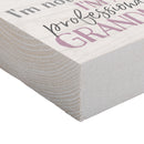 P. Graham Dunn Retired Professional Grandma Cream 5 x 3.5 Pine Wood Tabletop Word Block Plaque