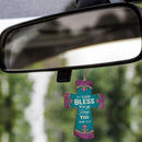 P. Graham Dunn The Lord Bless You Heart Multicolor Cross Wood Car Charm