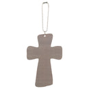 P. Graham Dunn The Lord Bless You Heart Multicolor Cross Wood Car Charm