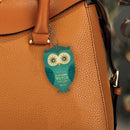 P. Graham Dunn The Eyes of The Lord Watch Over You Owl Blue Wood Car Charm