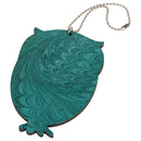 P. Graham Dunn The Eyes of The Lord Watch Over You Owl Blue Wood Car Charm