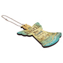 P. Graham Dunn His Angels Will Guard You Vintage Look Wood Car Charm