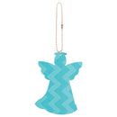 P. Graham Dunn His Angels Will Guard You Vintage Look Wood Car Charm