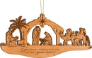 P. Graham Dunn for Unto Us a Child is Born Nativity Manger Wood Christmas Ornament
