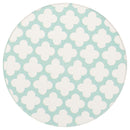 Yellow Blue Clover Quatrefoil 2.75 x 2.75 Absorbent Ceramic Car Coasters Pack of 2