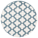 Pink Blue Clover Quatrefoil 2.75 x 2.75 Absorbent Ceramic Car Coasters Pack of 2